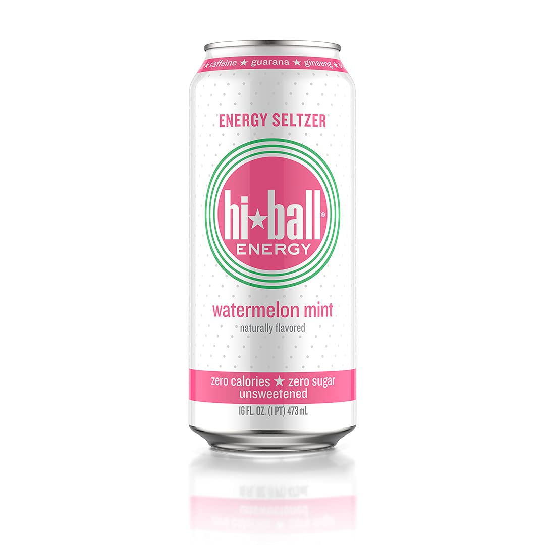Hiball Energy Seltzer Water, Caffeinated Sparkling Water Made with Vitamin B12 and Vitamin B6, Sugar Free (8 pack of 16 Fl Oz), Grapefruit - Image 4